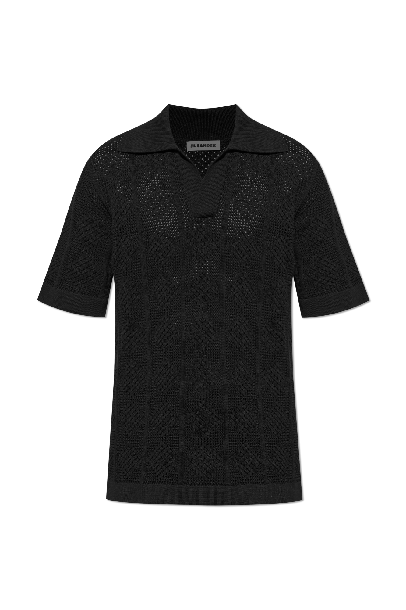 Black Knitted polo JIL SANDER - Vitkac AS